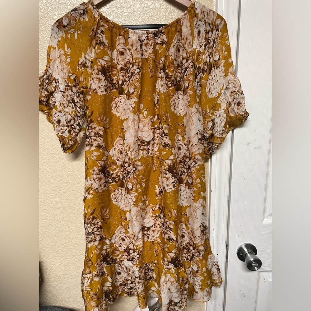 Elena Baldi Dress Women Medium Floral Silk, Viscose Blend